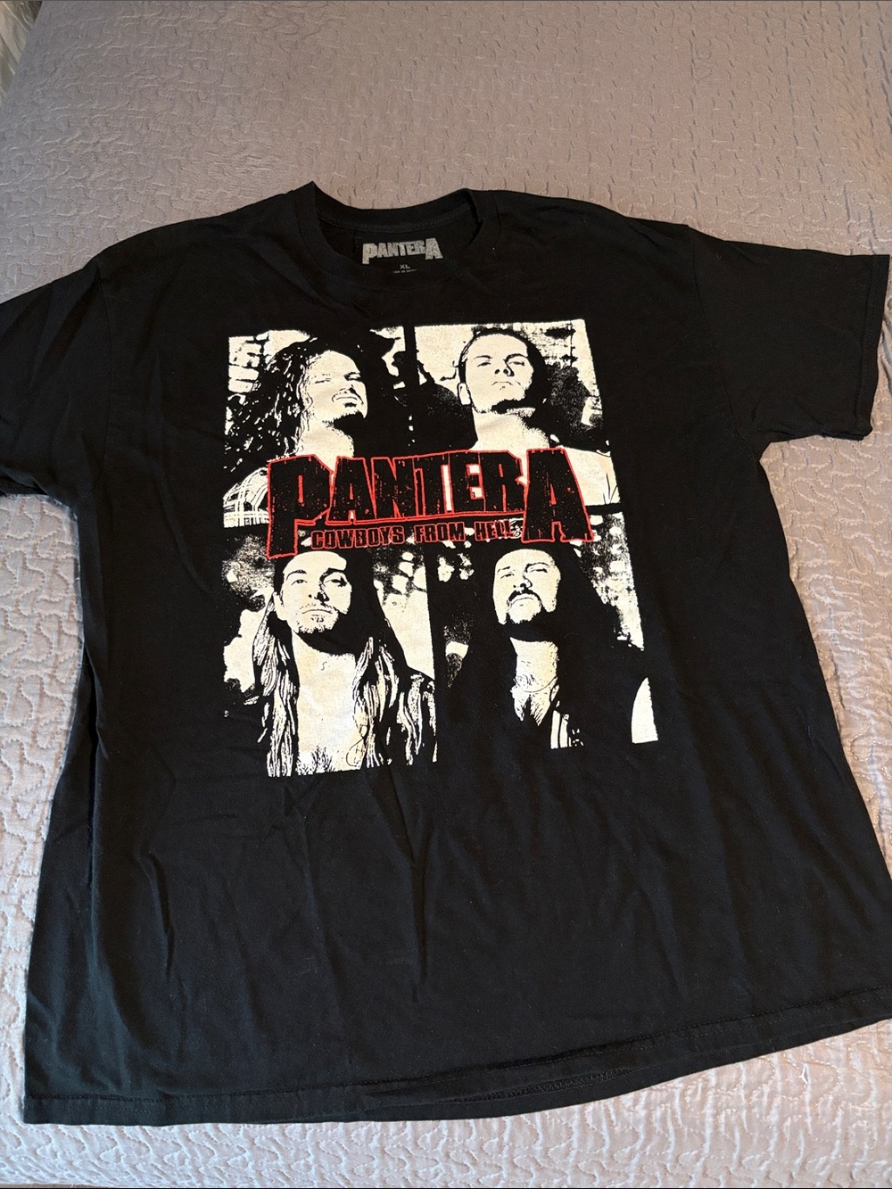 Panthers Black Graphic Band T-Shirt - Cowboys From Hell